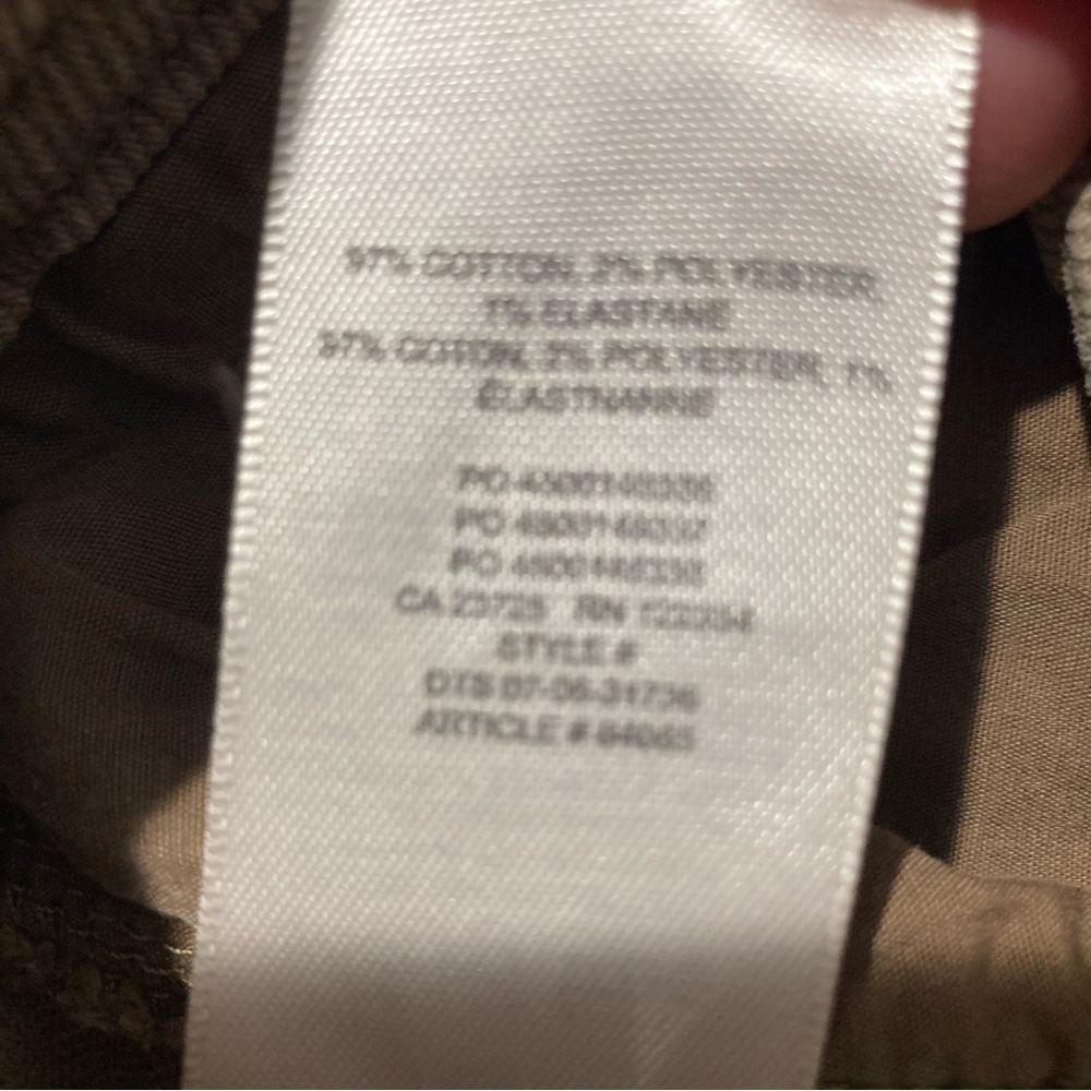 WILFRED FREE Sz 12 Multiple Pockets High Rise Heavy Canvas Modern Cargo Pants - Picture 13 of 13